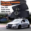 Rhyming Front Bumper Lower Grille Halo Fog Lights Assembly Angel Eyes Lamp Fit For VW Golf Jetta MK5 2004-2009,Car