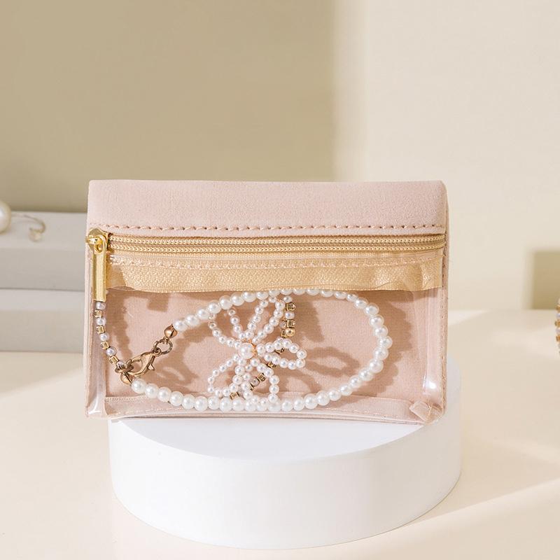 Портативная бархатная шкатулка для украшений, сережек, ожерелий, колец, браслетов, безделушек, аксессуаров, сумка на молнии, водонепроницаемая, пылезащитная сумка для путешествий