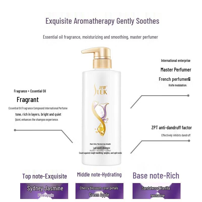 SLEK PRO Silk Anti-Dandruff Moisturizing Shampoo