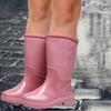 Женские резиновые сапоги Садовая обувь Водонепроницаемая Модная обувь Портативная Нескользящая Резиновые сапоги