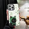 Милый Цветочный Платок Кот Ударопрочный Чехол для Телефона для iPhone 17 Air 16 16E 15 Pro Max 14 Plus 13 Mini 12 Задняя Крышка Противоударный F