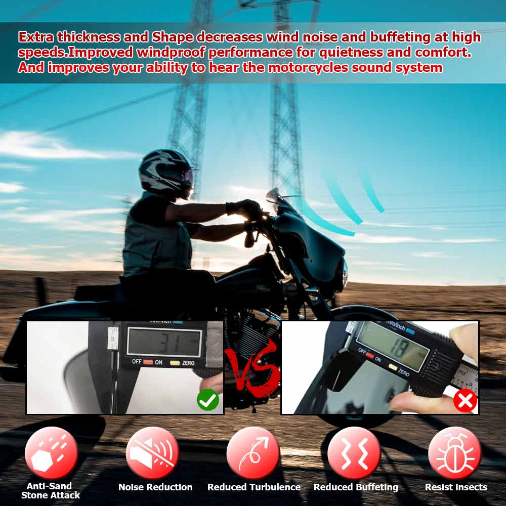 Motorcycle Accessories 9" Windshield Front Windscreen Wind Deflectors ABS Plastic For Touring Street Glide Special FLHXS 2014-23
