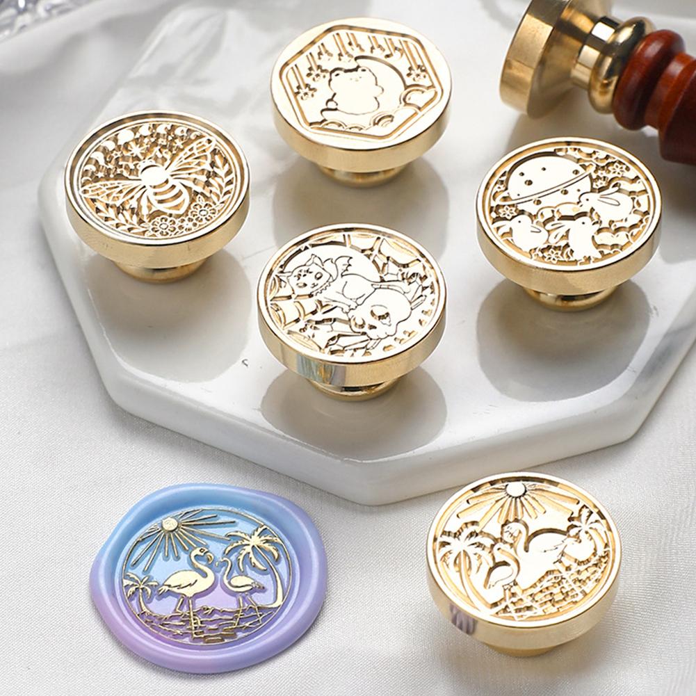 Специальная форма эмалевой медной головки для самостоятельного изготовления ручной головки для счета-штампа для свадебной открытки