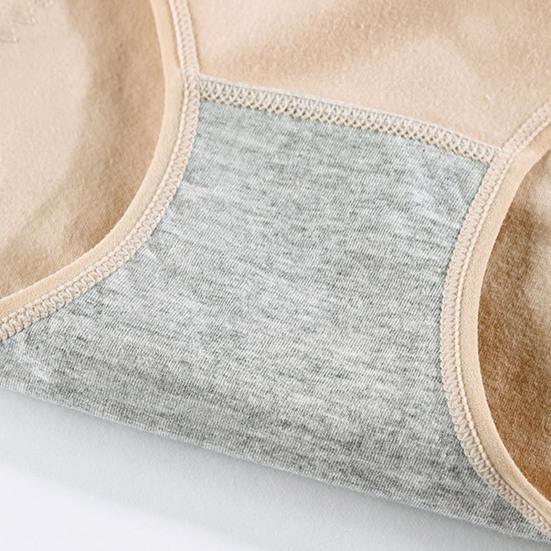 Женские менструальные трусы средней талии, однотонные, с защитой от протекания, с приподнятой попоной, с хорошей воздухопроницаемостью, эластичные