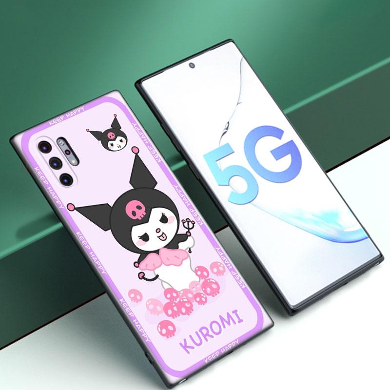 Чехол для телефона Kuromi Melody для Samsung Note 10 Lite 20 Ultra M04 M13 M32 4G M14 M33 M34 M42 M52 M53 M54 M55 5G M11 M12 M21 M31 M51