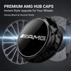 AABIG1 4Pcs 75mm Car Wheel Hub Center Cap Badge Decoration Cover Stickers For Mercedes Benz AMG W205 W218 W177 W176 W169 A B C E S Clas