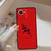 Red Doodles Aesthetics Quotes For Realme GT 7 Pro 5 GT 6 6T C67 C61 C55 C53 C51 C21Y C25S C75 10 11 12 13 14 Pro Plus Case