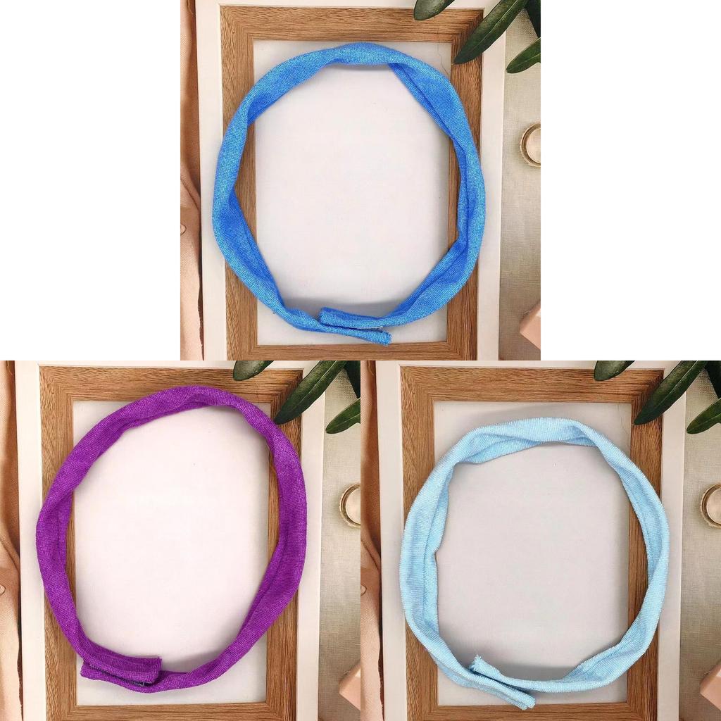 Kids Geometric Style Hairband With Waterabsorbing Polyester Material For Fitness And Play
