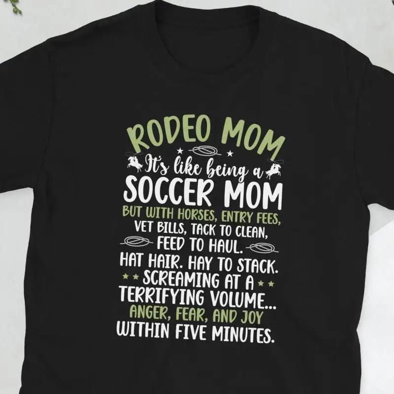 Funny Rodeo Mom Of A Rider Mama Mother T Shirt