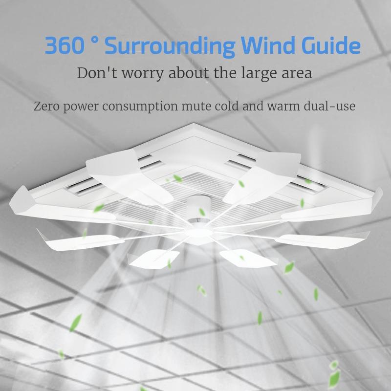 Ветровое стекло центрального кондиционера дефлектор предотвращает удар перегородки крышка 360 направление ветра воздушное охлаждение перегородка для домашнего офиса