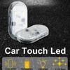 Mini Car Touch Light 6LED High Bright Auto Interior Reading Lamp LED Car Styling Night Light Ambient Light Rechargeable