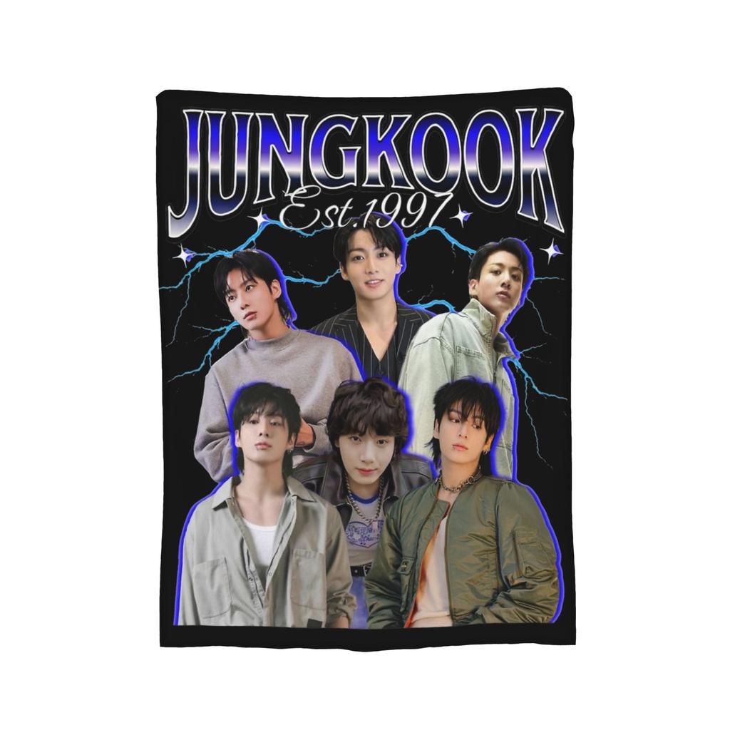 Плед Флисовый J-Jungkook Весна Осень Многофункциональный Мягкий Плед-Покрывало для Дивана Автомобиля Коврик Кусок