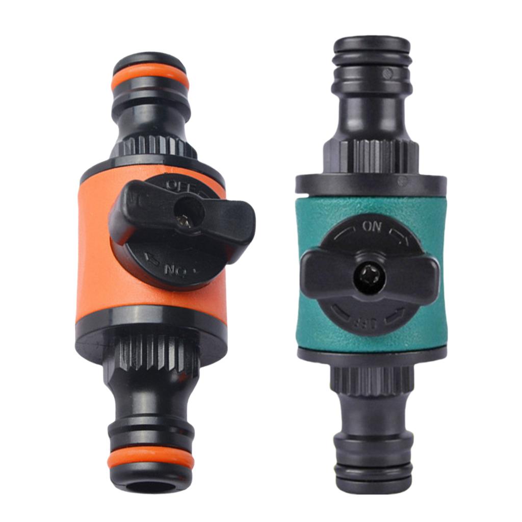 Quick Connect Coupling Shut Off Valve ABS Flow Control Connector For Garden Hose Irrigation System Water Pipe