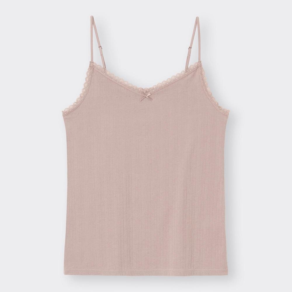 GU by Uniqlo Рубчатая майка из хлопковой смеси Dry 