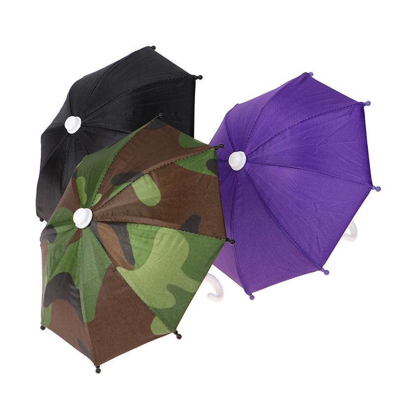 Bicycle Phone Holder Mini Sunshade Umbrella Polyester Mobile Automatic Umbrella