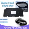 For BYD F3 L3 2006~2019 2015 Car Engine Hood Pad Sound Heat Insulation Cotton Soundproof Mat Fireproof Liner Interior Accessorie