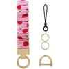 Wrist Lanyard for Key Chain Wristlet Keychain for Car Keys Phone,Strechy Scunchie Key Lanyard Wrist Strap Bracelet
