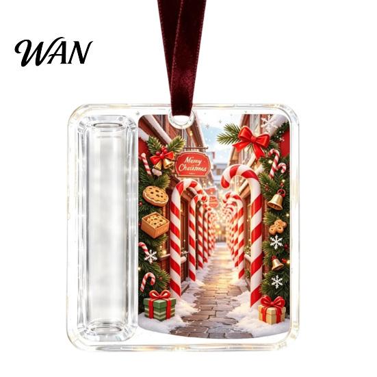 Holiday Money Holder for Kids Christmas Cash Ornament, Acrylic Holder, Box Hanging Decoration Xmas Tree, Stocking Stuffer, Creative Gift Ideas