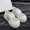 New Women Vulcanized Shoes Casual Sports Shoes Thick Sole Rhinestone Solid Color Women Shoes Flat Bottom Round Toe Low Top Shoe
