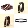 Classic Leather Belt For Women With Smooth Buckle And Casual Style For Office And Daily Wear