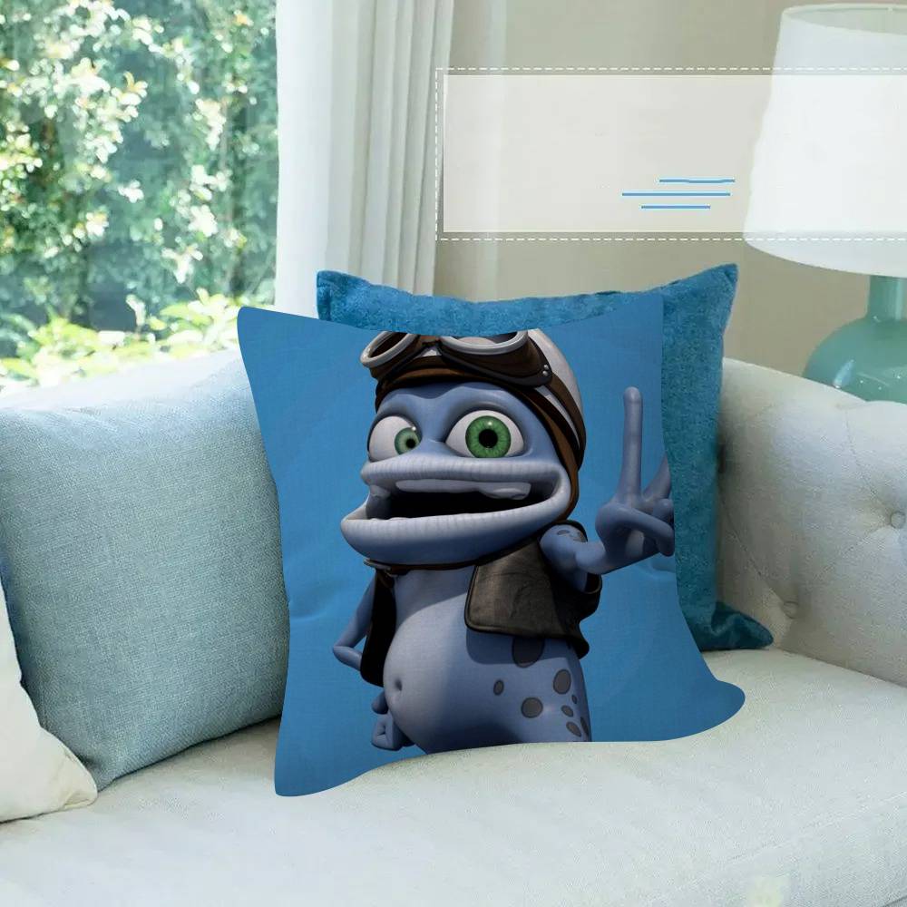 C-Crazy Frog DJ Ding D-Ding cushion  Pillow Gift Home Office Decoration Bedroom Sofa Car Cushion Cover case 45x45