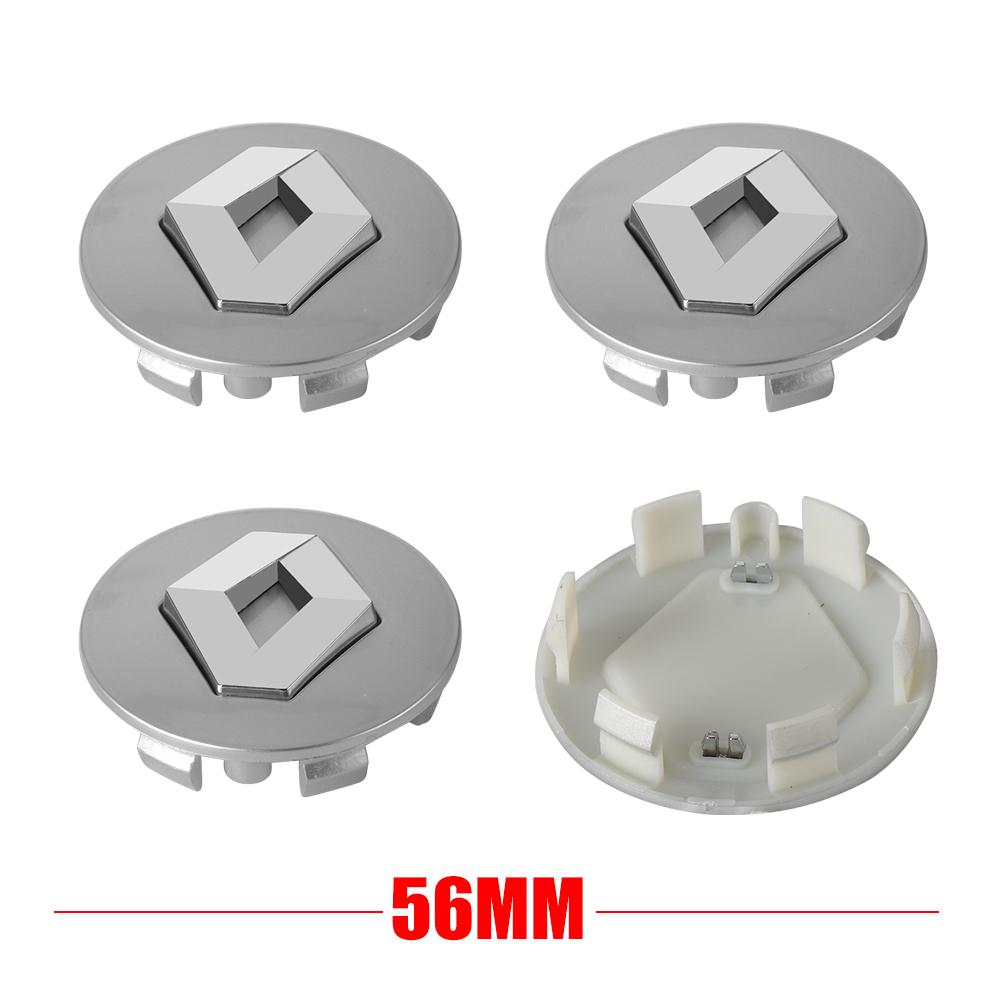 2026 Hot For Renault Interior Stickers 4Pcs 56/60MM Car Wheel Hub Center Cap Rim Cover Badge For Renault Austral Kadjar Clio Meg