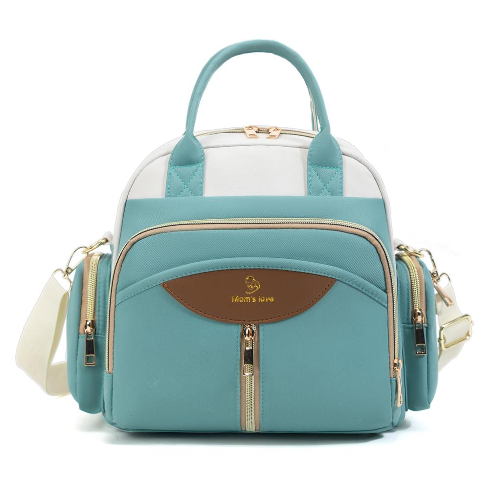 Сумка-тоут для мамы Оксфорд Многофункциональный рюкзак Сумки через плечо для детских подгузников Сумка-холодильник для детских бутылочек на открытом воздухе Женский портативный рюкзак для коляски