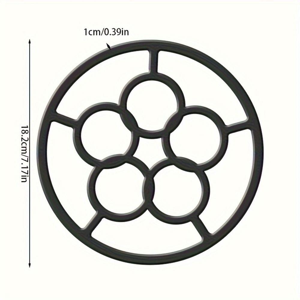 Round Gas Stove Stand Cast Iron Pan Holder Coffee Pot Stand Milk Pot Anti-slip Shelf Home