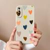 Чехол для Huawei P Smart 2021 Y5 Y6 Y7 Y9 Y9S Honor 20 Lite, задняя крышка, модный матовый противоударный мягкий силиконовый чехол с сердечком для Huawei, бампер