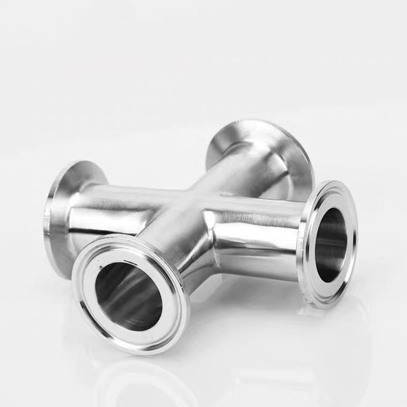 OEM 304 Нержавеющая сталь Tri-Clamp 4-ходовой крест 3/4"-4" для систем пищевой промышленности и производства напитков – Промышленный класс