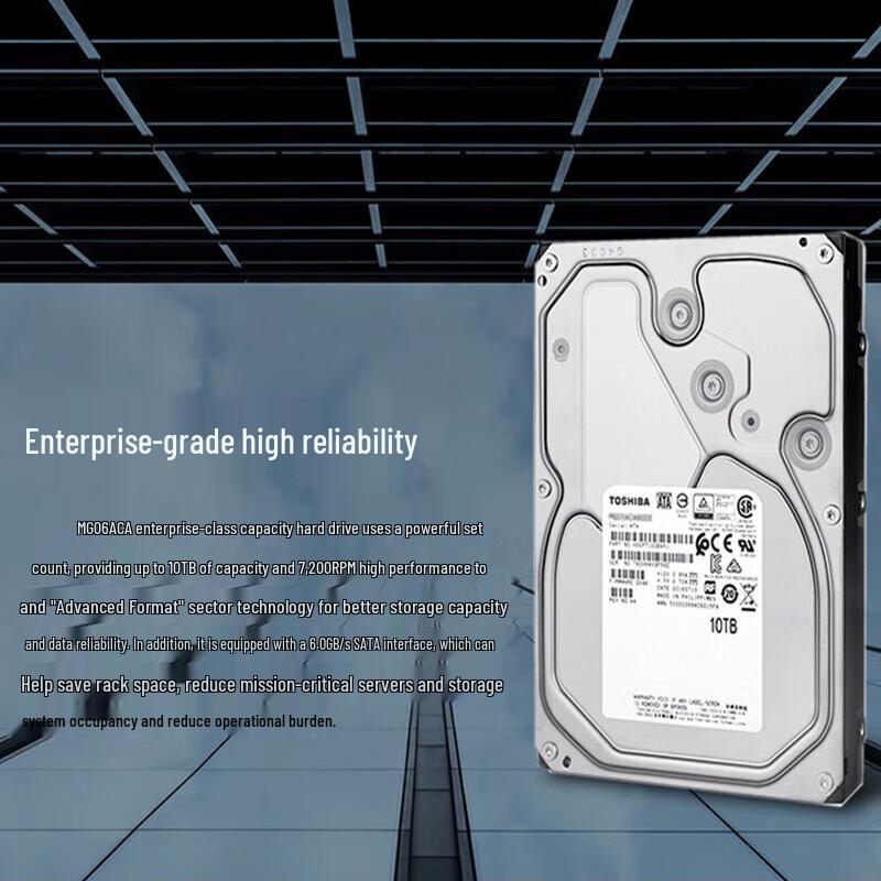 Toshiba 12TB 7200 RPM SATA Enterprise HDD