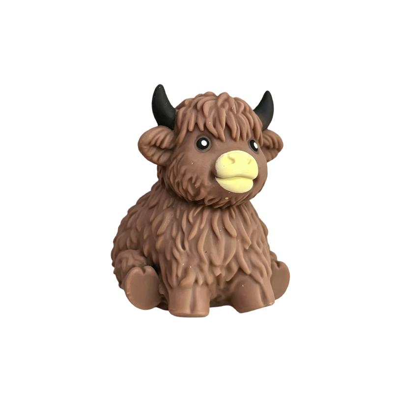 Squishy Maltose Sugar Cow Squeeze Toy Kawaii Cattle Stretchable Slow Rising Fidget Toy For Adults Stress Anxiety Relief Gifts