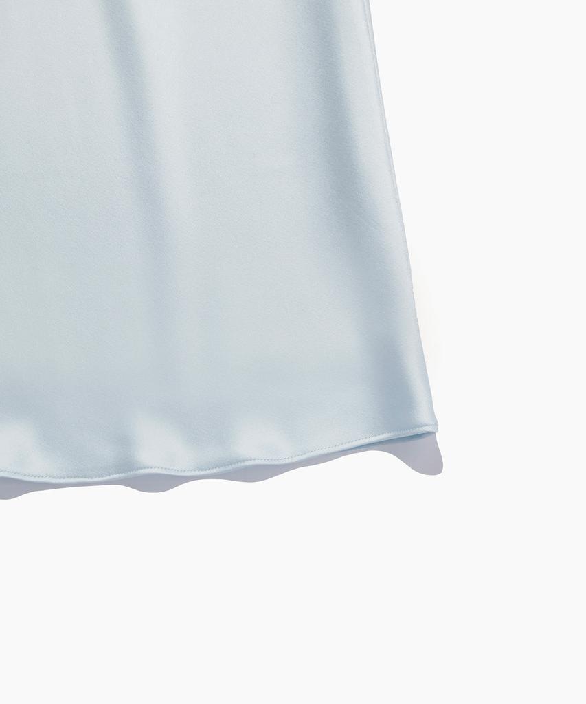 Tudment Satin Long Skirt Mint