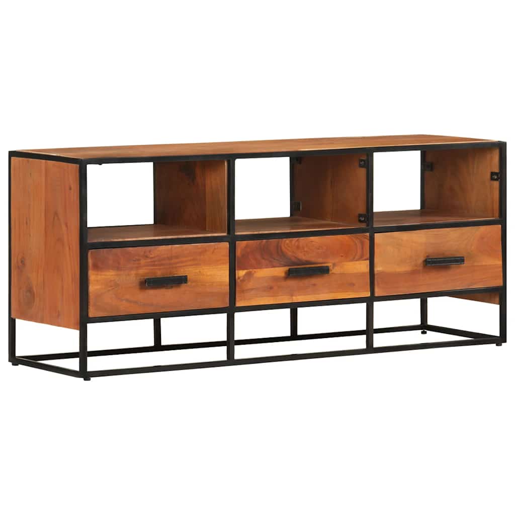 TV Cabinet 110 x 30 x 45 cm Solid Acacia Wood