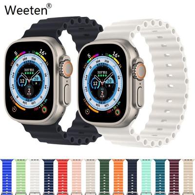 Ремешок для Apple Watch Ultra 2, 9, 8, 7, 6 SE 4, 5, 3, ремешок 44 мм/40 мм, ремешок для часов Iwatch 5, 42 мм, 38 мм, аксессуары для часов с двойной пряжкой, 49 мм, 41 мм, 45 мм