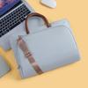 Деловая сумка для ноутбука с плечевым ремнем и ручкой, портфель, портативные сумки для ноутбука, простая однотонная сумка для ноутбука через плечо
