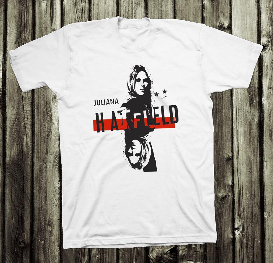 НОВАЯ Хлопковая Белая Футболка Juliana Hatfield Classic с Коротким Рукавом Все Размеры BT173 Унисекс Футболка
