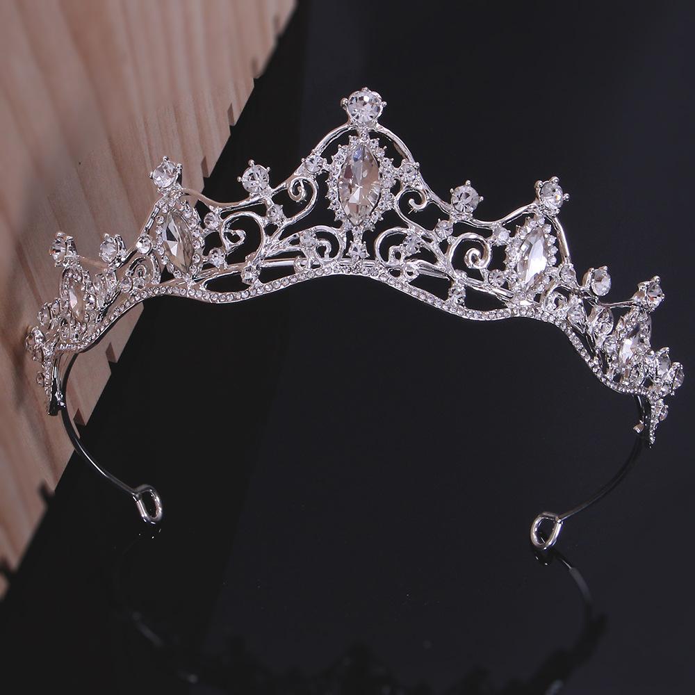 Bridal Headband Crown Bridal Wedding Jewelry Headdress Hair Clip Crown Hair Clasp