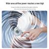 Portable USB Turbine Handheld Fan: Transparent, Digital Display, Office & Outdoor Use