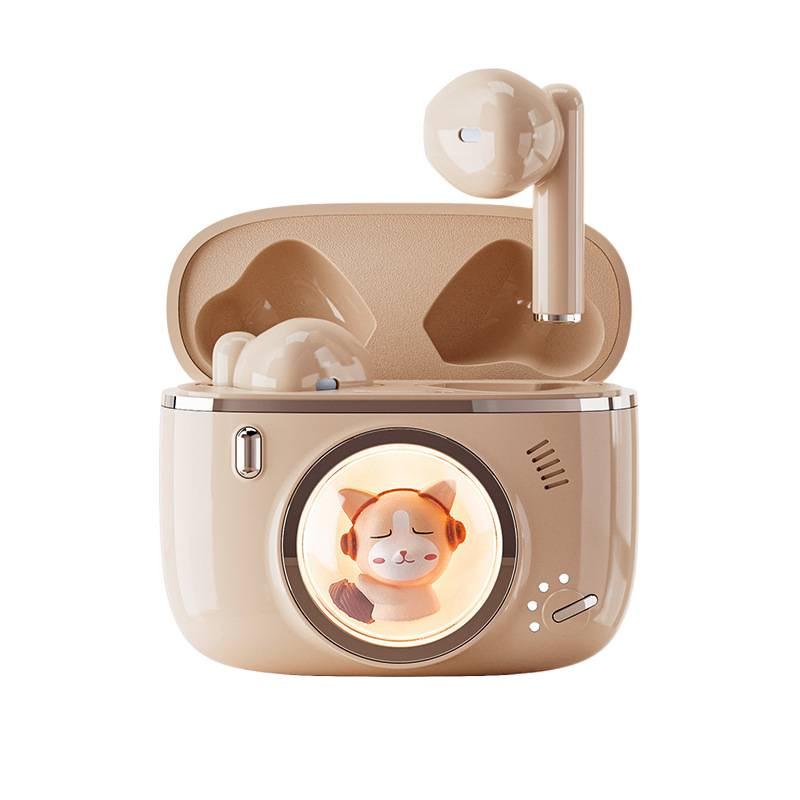 Star Pet V5.3 Wireless Bluetooth Earphones, Cartoon Space Capsule Design, Mini In-Ear with Long Battery Life