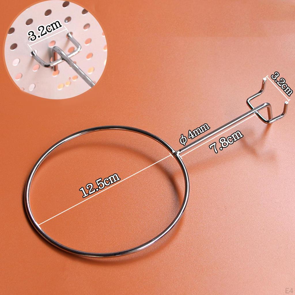 Стойка для хранения баскетбольных мячей для перфорированной панели диаметром 12,5 см, настенный аксессуар для футбольных мячей и