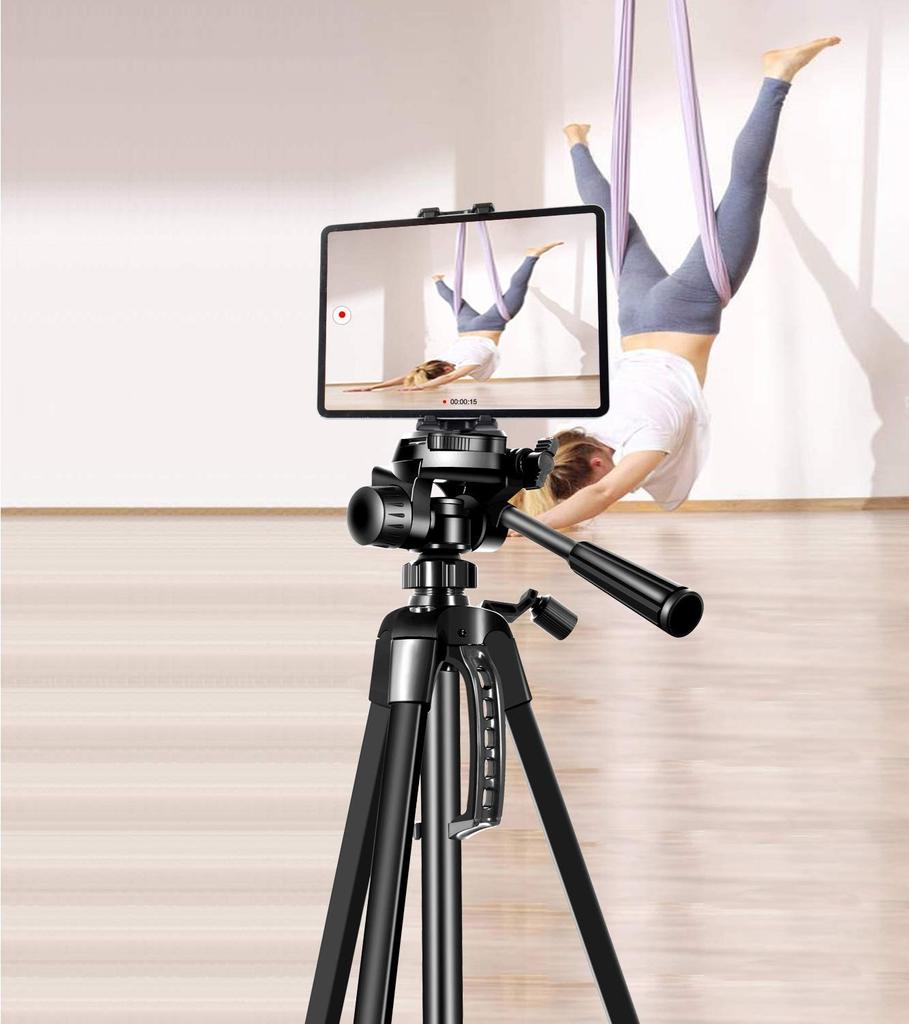 Штатив для крепления на штативную стойку, совместимый с iPad Surface iPhone планшетами iPad, Планшет, Телефон, Камера, Держатель, Высота 60 дюймов, Pro, Air, Mini, 12.9, 11,