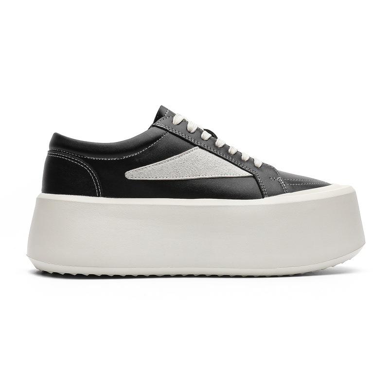 Summer New Board Shoes Platform Heightening Casual Shoes Black Versatile Fashion Simple Men'S Shoes Women'S Shoes