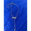 Swarovski ribbon motif necklace