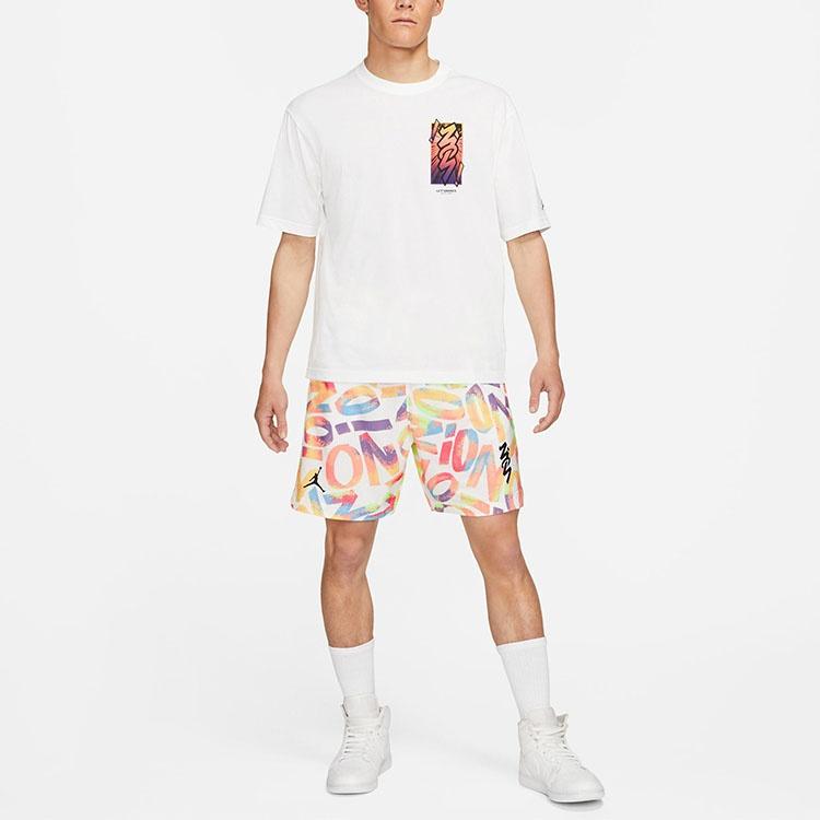Air Jordan Dri-FIT Zion Performance Letter Printed Basketball Sports Quick-dry Short Pant Men's Colors DH0591-100
