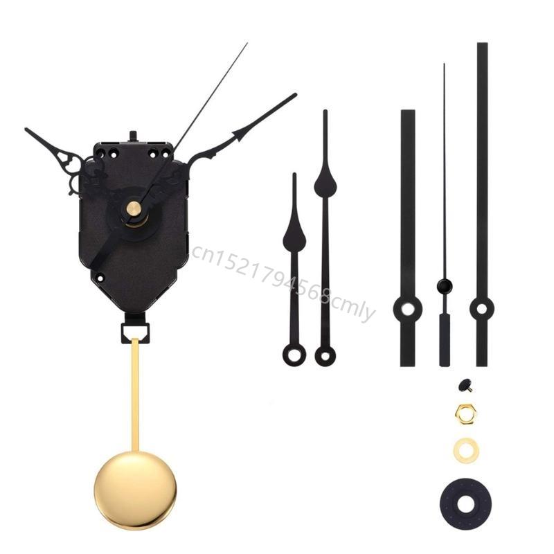 Pendulum Clock Motor Mechanism Kits Wall Hanging Clock Repair Parts with Hands 6XDE