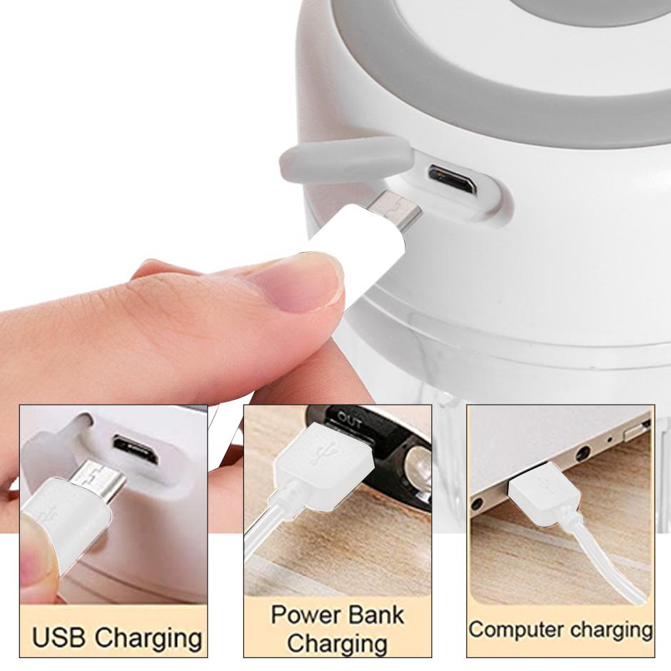 Электрический кухонный измельчитель еды, мини-давилка для чеснока, USB портативная мясорубка, измельчитель овощей для кухонных гаджетов YSL