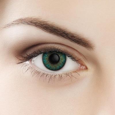 Tropical Colors Daily Disposable Zero Power Colored Lenses (12 Lens/Pack) (T Turquoise)