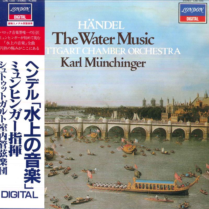 Грампластинка KARL MUNCHINGER STUTTGARTER KAMMER Гендель Музыка на воде L28C1255 LONDON 1982 Япония Obi Классика Б/у