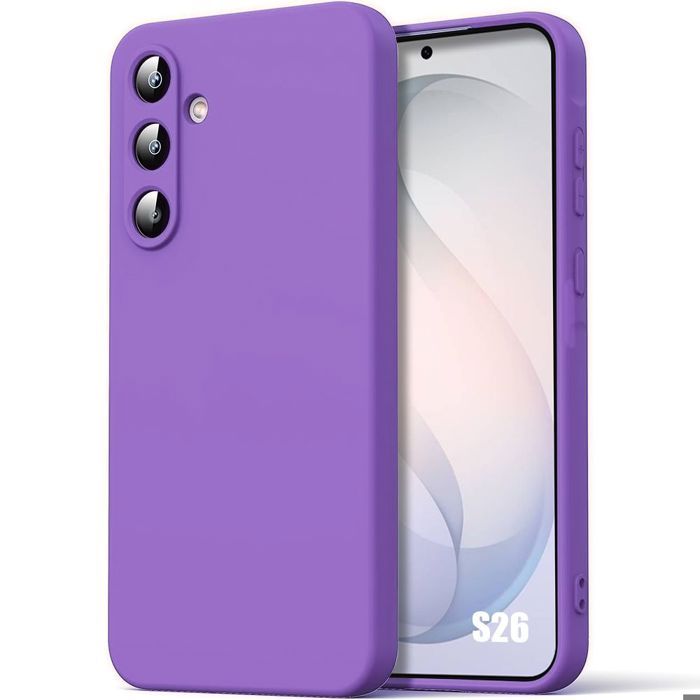Coque Souple - BOOLING - pour Samsung Galaxy S26 - Silicone Anti-Rayures Antichoc - Mat Violet
